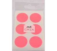 Masking Tape Mt Casa Seal Sticker Rond 3, En Washi Shocking Red - Masking Tape (Mt)