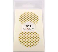 Masking Tape Mt Casa Seal Sticker Rond En Washi Pois Or - Dot Gold