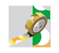 Masking Tape Mt Demi-Cerlces Argent/Vert/Jaune