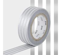 Masking Tape Mt Lignes Argent - Border Silver