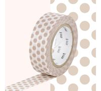 Masking Tape Mt Pois Beige - Dot Milk Tea