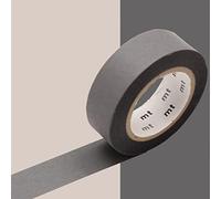 Masking Tape Unicolore Pastel - Gris Mat - 1,5 cm x 7 m