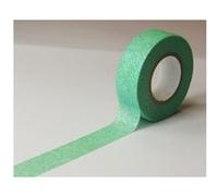 Masking tape - Vert clair - Paillettes - Repositionnable - 15 mm x 10 m - Global Gift Vert G