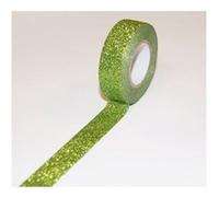 Masking tape - Vert - Paillettes - Repositionnable - 15 mm x 10 m - Global Gift Vert G
