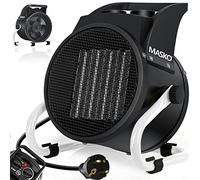 MASKO® Chauffage soufflant électrique, thermométrique 3 niveaux (3 kW, Weiß)
