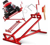 MASKO® Cric lève Tracteur Tondeuse 400 kg Dispositif de Levage pour Tondeuse à Gazon autoportée Cric lève Tracteur Tondeuse Aide au Nettoyage Pont élévateur
