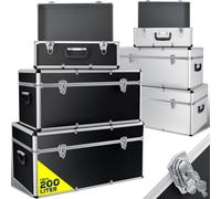 MASKO® : Lot de 3 boîtes en aluminium. Boîtes de transport, coffres, boîtes à outils, boîtes de rangement