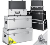 Masko® Lot de 3 caisses en aluminium Caisses de transport Caisses à outils Caisses de rangement
