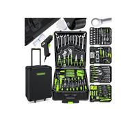 Coffret d'outils MASKO® de 1400 pièces, en aluminium, avec roulettes, fonction trolley, qualité professionnelle