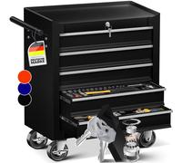 MASKO® Servante d'atelier 5 tiroirs, verrouillable, métal massif, sans outils