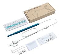 Maso Endoscope auriculaire USB 3 en 1 Caméra d'inspection numérique pour enlever le cérumen HD avec 6 lumières LED réglables pour Android et PC (bleu marine)