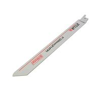 Maso Lot de 5 lames de scie sabre en acier carbone HCS pour bois, métal et démolition Compatible avec Bosch, Dewalt, Makita, S1025BF 200 mm de long