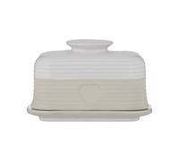 Mason Cash Beurrier rustique en grès avec motif cœur gravé - Finition mate et brillante - Peut contenir jusqu'à 500 g de beurre - Durable et passe au lave-vaisselle