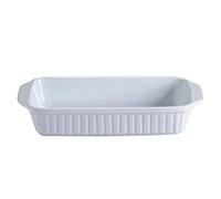Plat de cuisson four CLASSIC 30 cm, rectangle, blanc, grès, Mason Cash