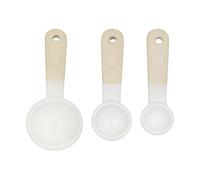 Mason Cash Lot de 4 cuillères à mesurer rustiques en grès avec motif cœur élégant comprenant 1 cuillère à soupe, 1 cuillère à café, ½ cuillère à café, ¼ cuillère à café