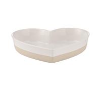 Mason Cash Plat de cuisson rustique en forme de cœur 1,5 L avec motif cœur gravé durable et élégant pour la cuisson et le service