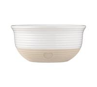 Mason Cash Saladier rustique en grès avec motif cœur gravé - 26 cm - 3,5 l - Idéal pour cuire de la pâte, des gâteaux, des salades et des pâtes