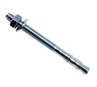 MASONMATE Lot de 50 boulons traversants plaqués zinc M10 x 120 mm