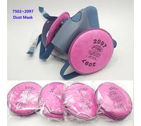 Masque à gaz respirateur en Silicone 7502, avec filtre 2097, ensemble de lunettes pour peinture époxy contre la poussière, vapeur organique, soudage au formaldéhyde, meulage 7in1-2097