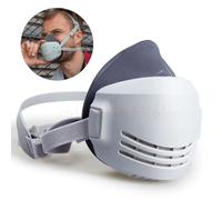 Masque à gaz réutilisable, lavable, Anti-poussière, respirateur, demi-visage, Anti-brume, sécurité, Construction, meulage avec filtre 1201 en coton 1 Mask 20filter