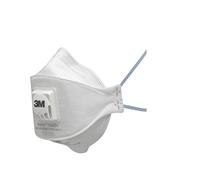 Masque antipoussière pliable 3 panneaux 3M™ Aura™ 9322+ - FFP2, avec soupape Coolflow™ - boîte de 5