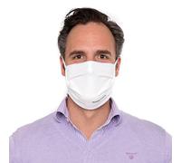 Masque buccal en fibres Trevira Bioactive, barrette nasale réglable, réutilisable, lavable à 95°C 'Ce produit n'est pas certifié médicalement et ne répond pas aux spécifications du marquage CE. Aucune