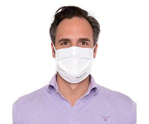 Masque buccal en fibres Trevira Bioactive, barrette nasale réglable, réutilisable, lavable à 95°C 'Ce produit n'est pas certifié médicalement et ne répond pas aux spécifications du marquage CE. Aucune