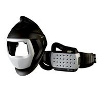 Masque de soudage 3M Speedglas 9100 Air sans ADF, avec système respiratoire Adflo, tuyau d'air QRS, adaptateur 5333506, débitmètre, préfiltre, pare-étincelles, filtre à particules, batterie lithium-io