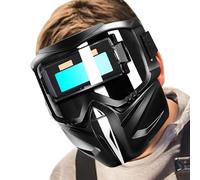 Masque de soudage True Color - Casque de soudage à gradation automatique | Bouclier de protection pour soudure - Capuchon de protection de soudure pour raccords de tuyaux, projets de sculpture de