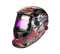 Masque de Soudure Professionnel Auto-obscurcissant échelon 9/13 DIN Noir Flammes Rouges
