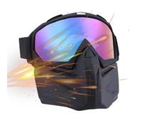 Masque de sport anti-buée détachable pour lunettes d'équitation intégrales