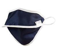 Masque facial 1 couche Mycroclean, bord bleu/blanc, sans tampon nasal, réutilisable et lavable 500 fois, type II, 99,8% BFE, adultes, certifié CE, dispositif médical