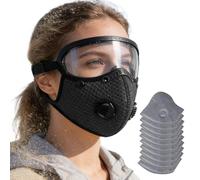Masque Facial Anti-Poussière Avec Lunettes De Protection Réglables