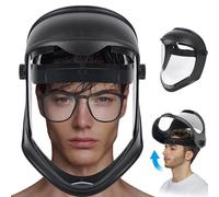Masque facial coupe-vent antibuée, masque facial complet réglable et respirant pour la protection