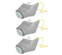 Masque Filtre à Air pour Chien Museau Filtre Réutilisable pour Chiot | 3 Pièces Couverture Faciale Respirante Protectrice Pour Chien Randonnée Camping Course Petites Moyennes Grandes