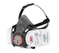JSP FORCE 8 Masque Respiratoire Filtres P3 PressToCheck™ - Réutilisable - Protection Poussières Fines, Quartz, Bois, Glyphosate, Moisissures, Aérosols - Bricolage, Industrie - EN 140 & EN 143