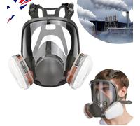 Masque intégral, en silicone souple, conception légère, système à double filtre, couverture totale du visage, visibilité améliorée