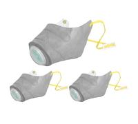 Masque Respirateur pour Chien Museau Filtre Réutilisable pour Chiot | 3 Pièces Couverture Faciale Respirante Protectrice Pour Chien Randonnée Camping Course Petites Moyennes Grandes