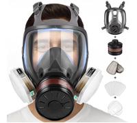 Masque Respiratoire Réutilisable avec Filtres, Masque à Gaz de Protection Respiratoire, Masque Anti Poussière