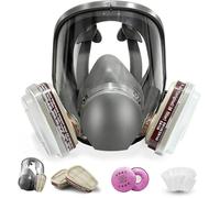 Masque Respiratoire Réutilisable avec Filtres, Masque à Gaz de Protection Respiratoire,Masque Anti Poussière