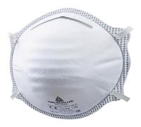 Boîte de 20 pièces faciales filtrantes FFP2 en fibre synthétique non tissée DELTA PLUS- M1200C