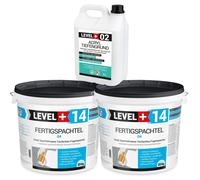 Masse à spatuler 40kg Mastic à joints prêt à l'emploi + fond de teint acrylique 5L SET602