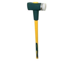 Masse Sécuri-T Batipro 4 kg - Manche Trimatière avec Pare Faux-Coups - Tête Acier Forgé Trempé - Surface de Frappe Anti-Éclats Remplaçable