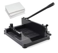 Massicot à guillotine très résistant, coupe jusqu'à 400 feuilles | Coupe-papier professionnel haute capacité, idéal pour le bureau et l'école, coupe jusqu'à 400 feuilles sans effort