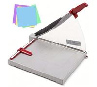 Massicot A4/A3 Robuste pour découper Papier, Photos, Carton et Loisirs créatifs - Outil de Bureau pour la Maison, Le Bureau et l'école