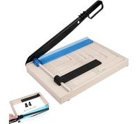 Massicot A4 Coupe-Papier Professionnel,avec Protection de Sécurité | Machine à Découper 12 Feuilles,pour Bureau/École/Scrapbooking (A3/A4/A5/B5/B6/B7, Carton/Vinyle/Photo)