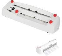 Massicot Électrique, Machine À Découper Les Cartes De Visite Avec Système À 9 Lames, Plateau De Positionnement Réglable De 1 À 18 Mm, Massicot Pour Feuilles De 195 À 212 X 297 Mm, Usage En