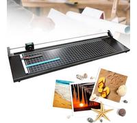 Massicot Rotatif de précision Robuste, Coupe-Papier Manuel à Guillotine, Largeur de Coupe 600 mm/970 mm, capacité 6 Feuilles pour Papier Kraft, Photo, Film, Carton, Fournitures de Bureau. Largeur de