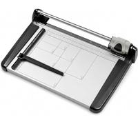 Massicot rotatif robuste 360 mm Capacité 15 feuilles | Double échelle en pouces/cm, guide d'alignement, lame rétractable et base antidérapante pour des travaux manuels précis et