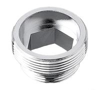 Massing Adaptateur mitigeur d'air en laiton avec filetage extérieur, connecteur de robinet économe en eau pour cuisine et salle de bain, plaqué chrome (filetage intérieur 16 mm-22 mm)